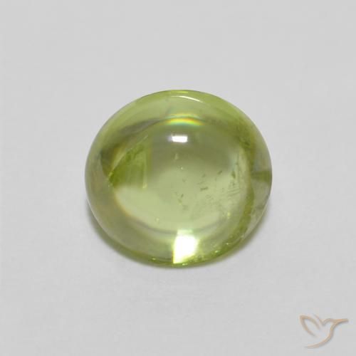 0.99ct طبيعي أخضر حيوى فاتح سيفين, بيضوي, شفاف