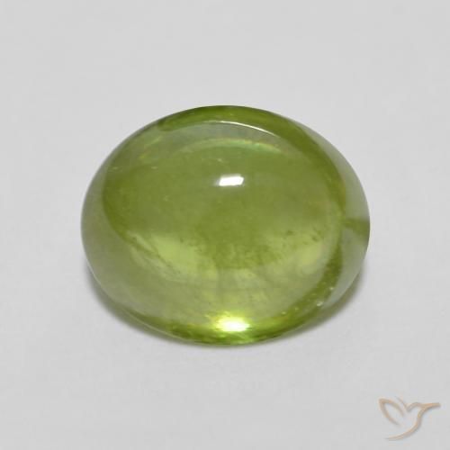 1.51ct طبيعي أخضر حيوى فاتح سيفين, بيضوي, شفاف