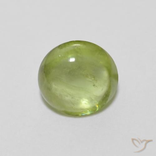 0.95ct طبيعي أخضر متوسط سيفين, بيضوي, شفاف