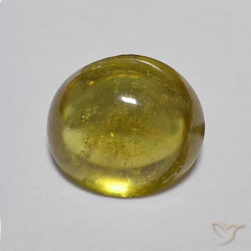 1.88ct طبيعي ذهبى ترابى سيفين, بيضوي, شفاف