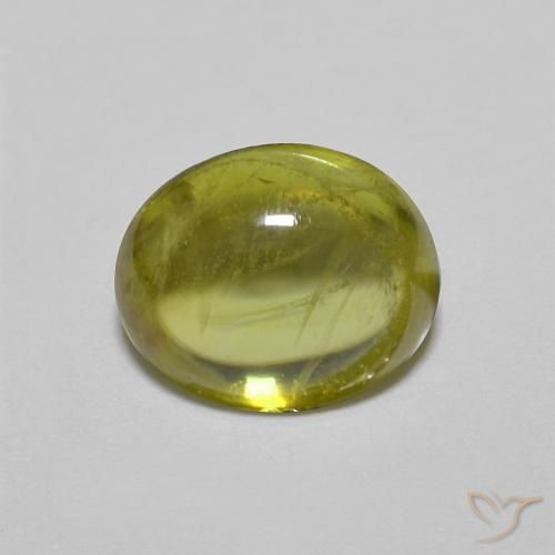 1.25ct طبيعي أخضر الغابة دافئ سيفين, بيضوي, شفاف