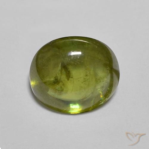 2.17ct طبيعي أخضر متوسط سيفين, بيضوي, شفاف