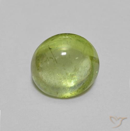 1.05ct طبيعي أخضر حيوى فاتح سيفين, بيضوي, شفاف