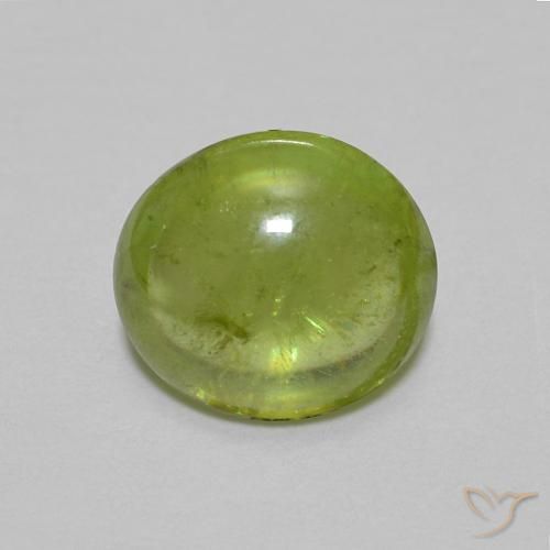 1.26ct طبيعي أخضر زيتوني سيفين, بيضوي, شفاف