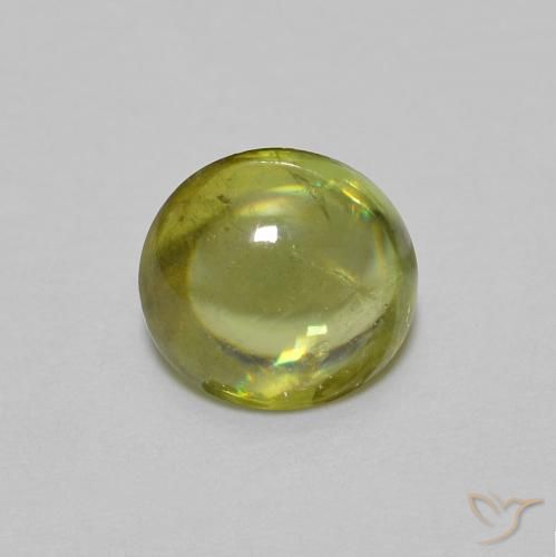 0.94ct طبيعي أخضر الغابة دافئ سيفين, بيضوي, شفاف