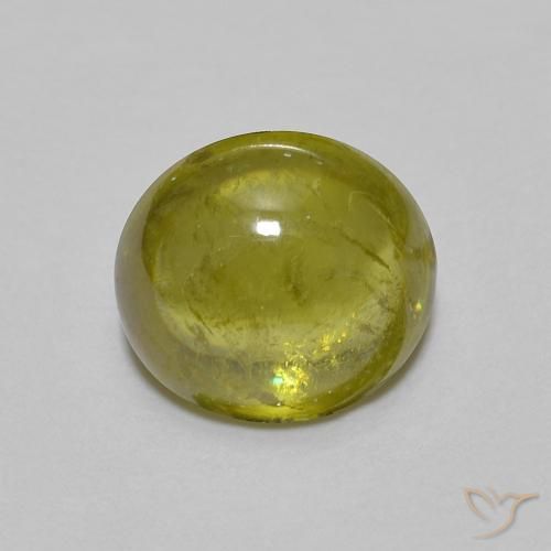 1.45ct طبيعي أخضر متوسط سيفين, بيضوي, شفاف