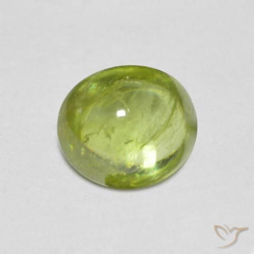 1.07ct طبيعي أخضر حيوى فاتح سيفين, بيضوي, شفاف