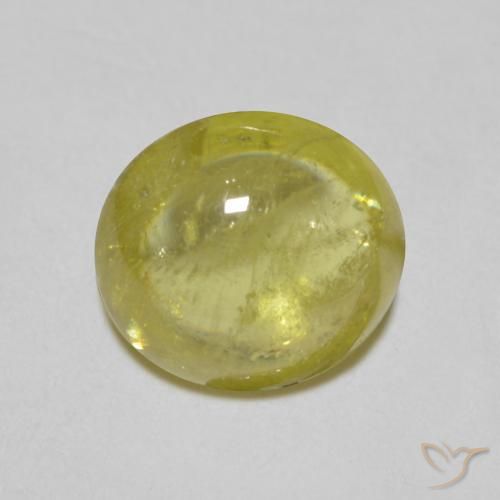 1.25ct طبيعي بنى أخضر ذهبى سيفين, بيضوي, شفاف