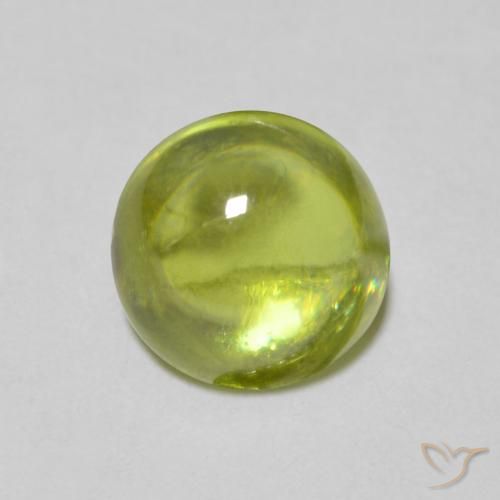 1.22ct طبيعي أخضر زيتوني سيفين, دائري, شفاف
