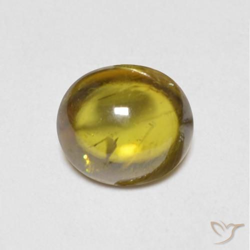 1.22ct طبيعي ذهبى ترابى سيفين, بيضوي, شفاف