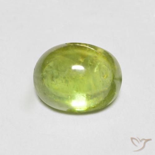 1.55ct طبيعي اخضر زاهى سيفين, بيضوي, شفاف