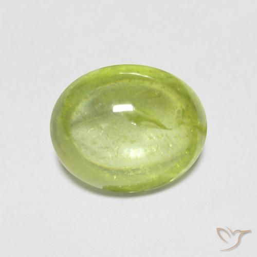1.56ct طبيعي اخضر زاهى سيفين, بيضوي, شفاف