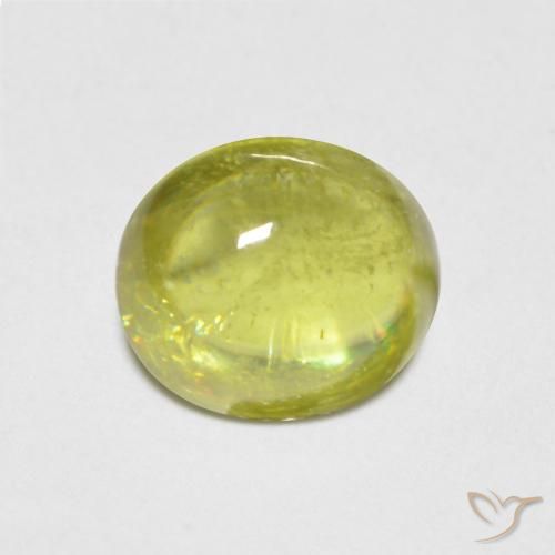 1.57ct طبيعي أصفر متوسط سيفين, بيضوي, شفاف