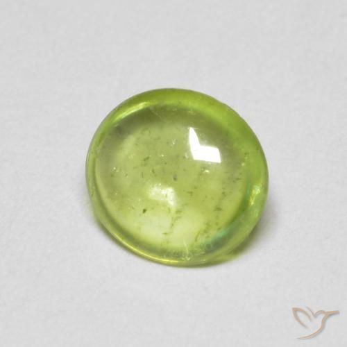 0.83ct طبيعي ليمون اخضر سيفين, بيضوي, شفاف