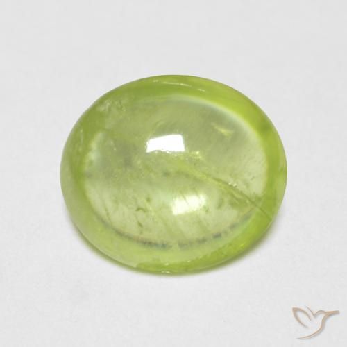 1.42ct طبيعي اخضر زاهى سيفين, بيضوي, شفاف
