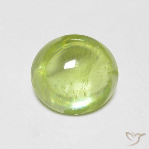 1.58ct طبيعي اخضر زاهى سيفين, بيضوي, شفاف