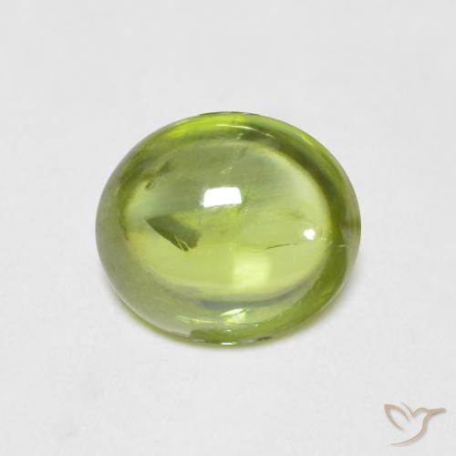 1.34ct طبيعي اخضر زاهى سيفين, بيضوي, شفاف