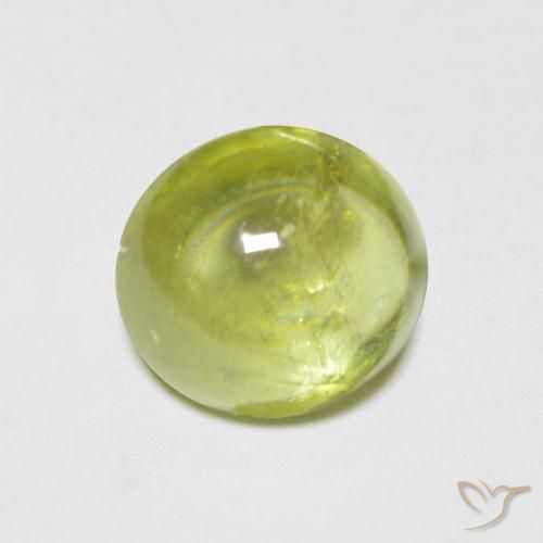 1.58ct طبيعي أخضر زيتوني سيفين, بيضوي, شفاف, Photo A