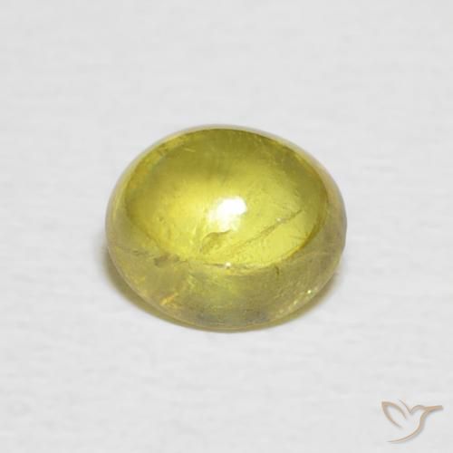 0.81ct طبيعي أصفر متوسط سيفين, بيضوي, شفاف