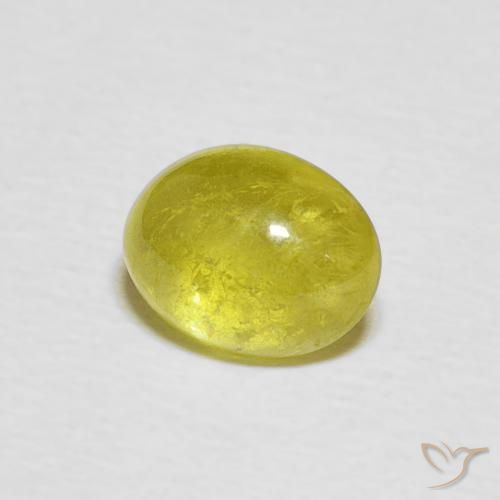 سيفين Pineapple yellow طبيعي، بيضوي، 1.76 قيراط، شفاف