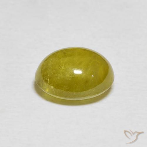 سيفين Pineapple yellow طبيعي، بيضوي، 2.51 قيراط، شفاف