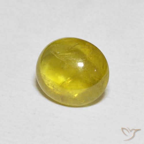 سيفين Pineapple yellow طبيعي، بيضوي، 3.21 قيراط، شفاف