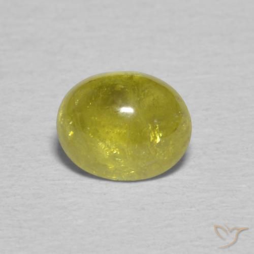 0.91ct طبيعي Pineapple yellow سيفين, بيضوي, شفاف