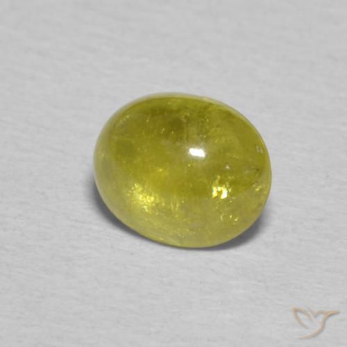 سيفين Pineapple yellow طبيعي، بيضوي، 0.91 قيراط، شفاف