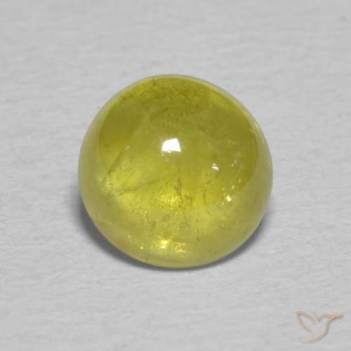 1.41ct طبيعي Pineapple yellow سيفين, بيضوي, شفاف