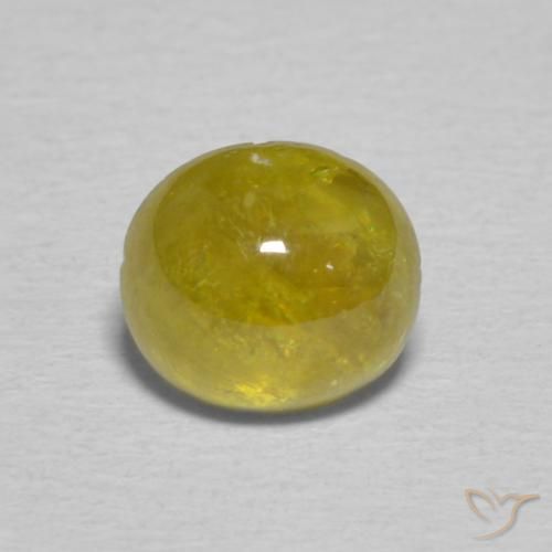 1.34ct طبيعي Pineapple yellow سيفين, بيضوي, شفاف