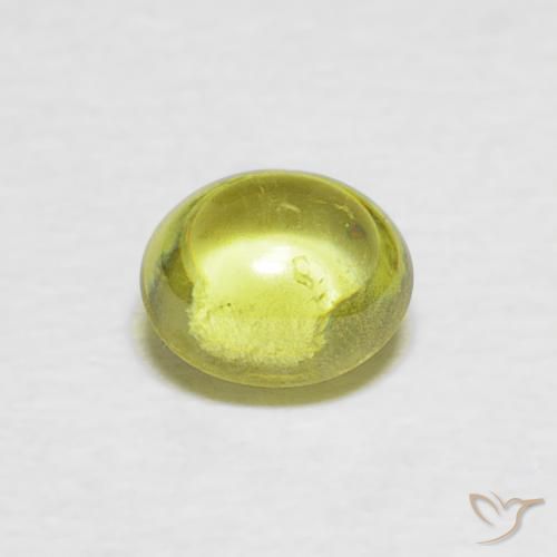 0.69ct طبيعي أخضر الغابة دافئ سيفين, بيضوي, شفاف