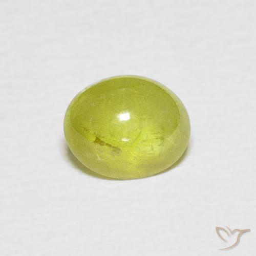 1.01ct طبيعي أخضر ترابى دافئ سيفين, بيضوي, شفاف