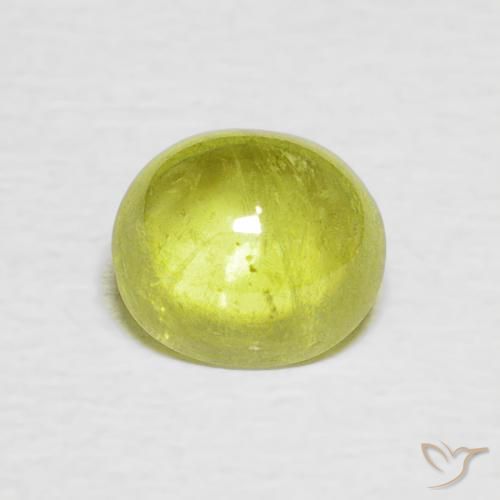 1.18ct طبيعي أصفر ليمونى فاتح سيفين, بيضوي, شفاف