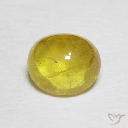2.17ct طبيعي أصفر بنى سيفين, بيضوي, شفاف