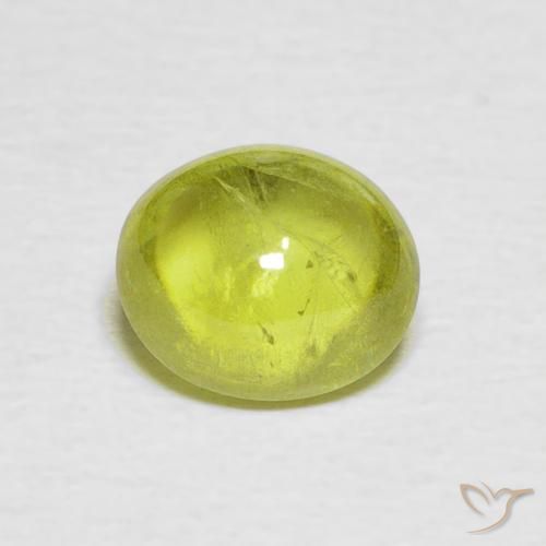 1.63ct طبيعي أصفر ليمونى فاتح سيفين, بيضوي, شفاف