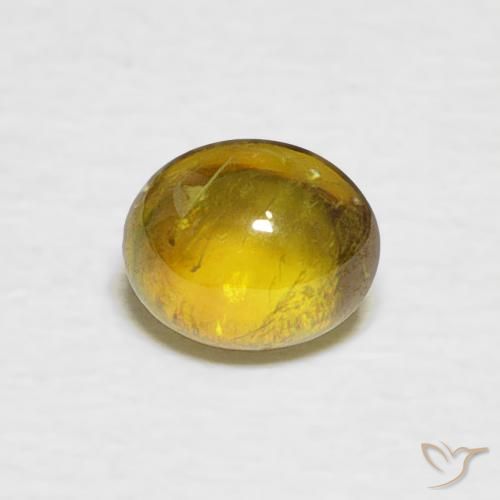 0.69ct طبيعي بنى متوسط سيفين, بيضوي, شفاف
