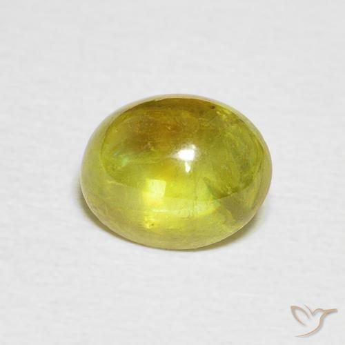 2.19ct طبيعي أخضر متوسط سيفين, بيضوي, شفاف