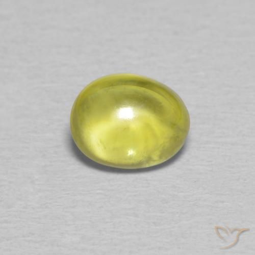 0.85ct طبيعي أخضر الغابة دافئ سيفين, بيضوي, شفاف