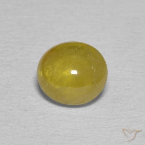 0.99ct طبيعي أصفر خريفى سيفين, بيضوي, شفاف