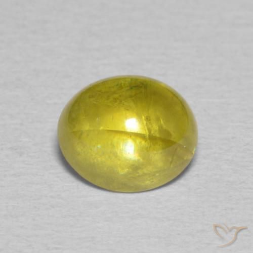 1.63ct طبيعي أصفر متوسط سيفين, بيضوي, شفاف