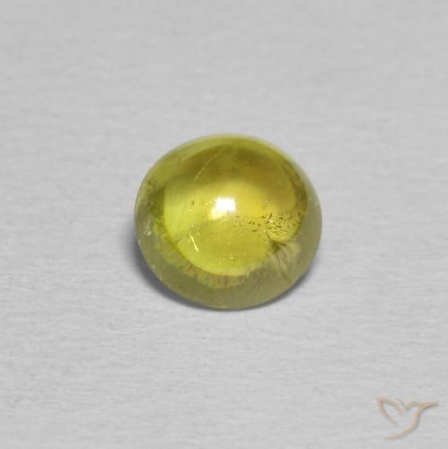0.94ct طبيعي أصفر متوسط سيفين, بيضوي, شفاف