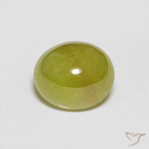 2.24ct طبيعي الأصفر الليمونى سيفين, بيضوي, نصف شفاف