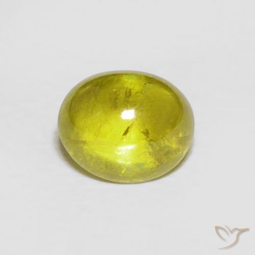 1.52ct طبيعي أصفر متوسط سيفين, بيضوي, شفاف