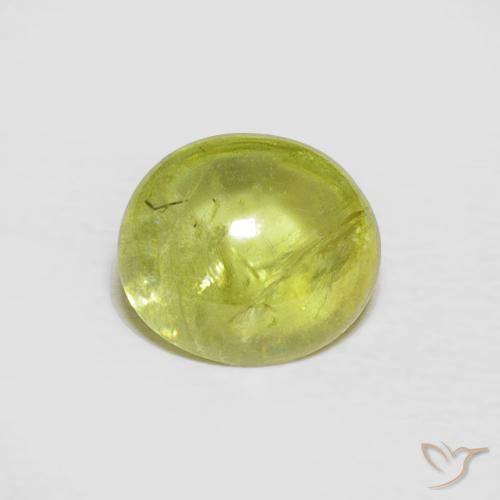 1.75ct طبيعي أخضر متوسط سيفين, بيضوي, شفاف