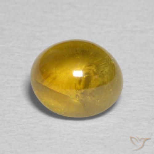 1.74ct طبيعي ذهب سيفين, بيضوي, شفاف