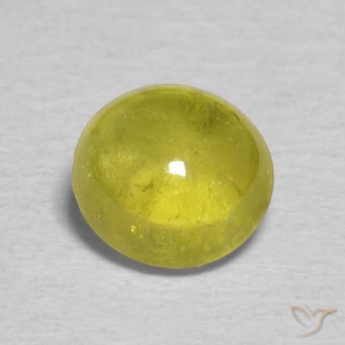 0.85ct طبيعي أخضر ترابى دافئ سيفين, بيضوي, شفاف