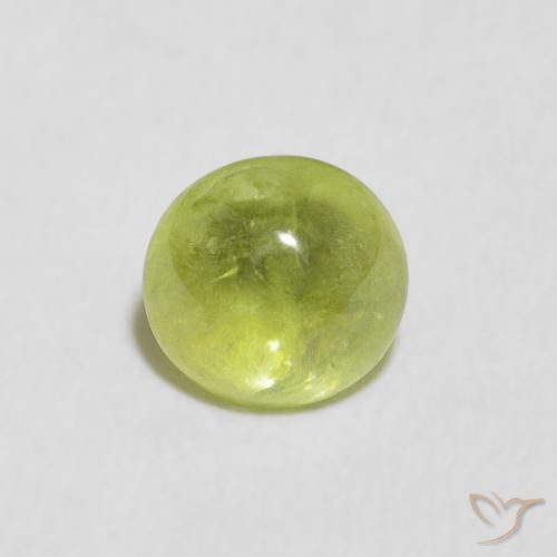 0.85ct طبيعي اخضر زاهى سيفين, بيضوي, شفاف