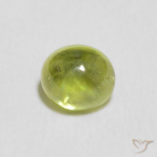 0.67ct طبيعي أخضر حيوي سيفين, بيضوي, شفاف