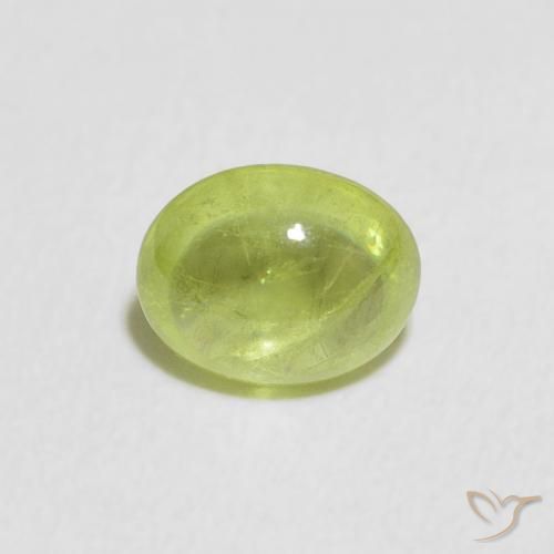 1.00ct طبيعي أخضر حيوي سيفين, بيضوي, شفاف