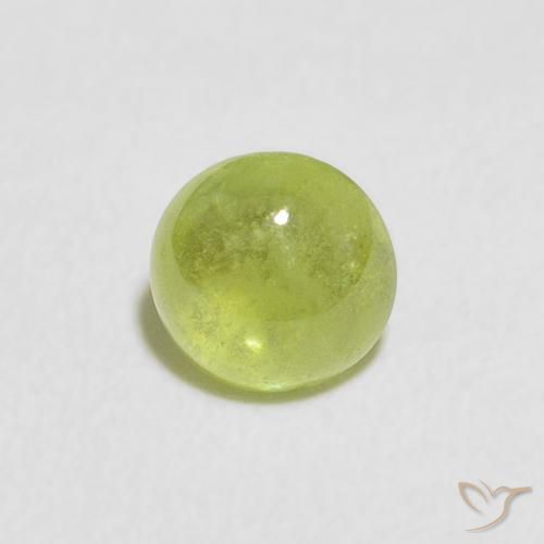 0.48ct طبيعي أخضر حيوي سيفين, بيضوي, شفاف